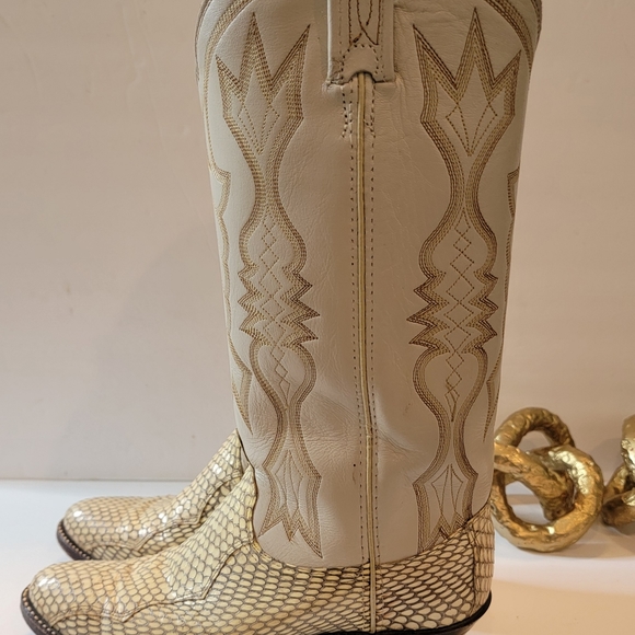 Dan Post Womens tan leather boots size 6.5M - Picture 8 of 12